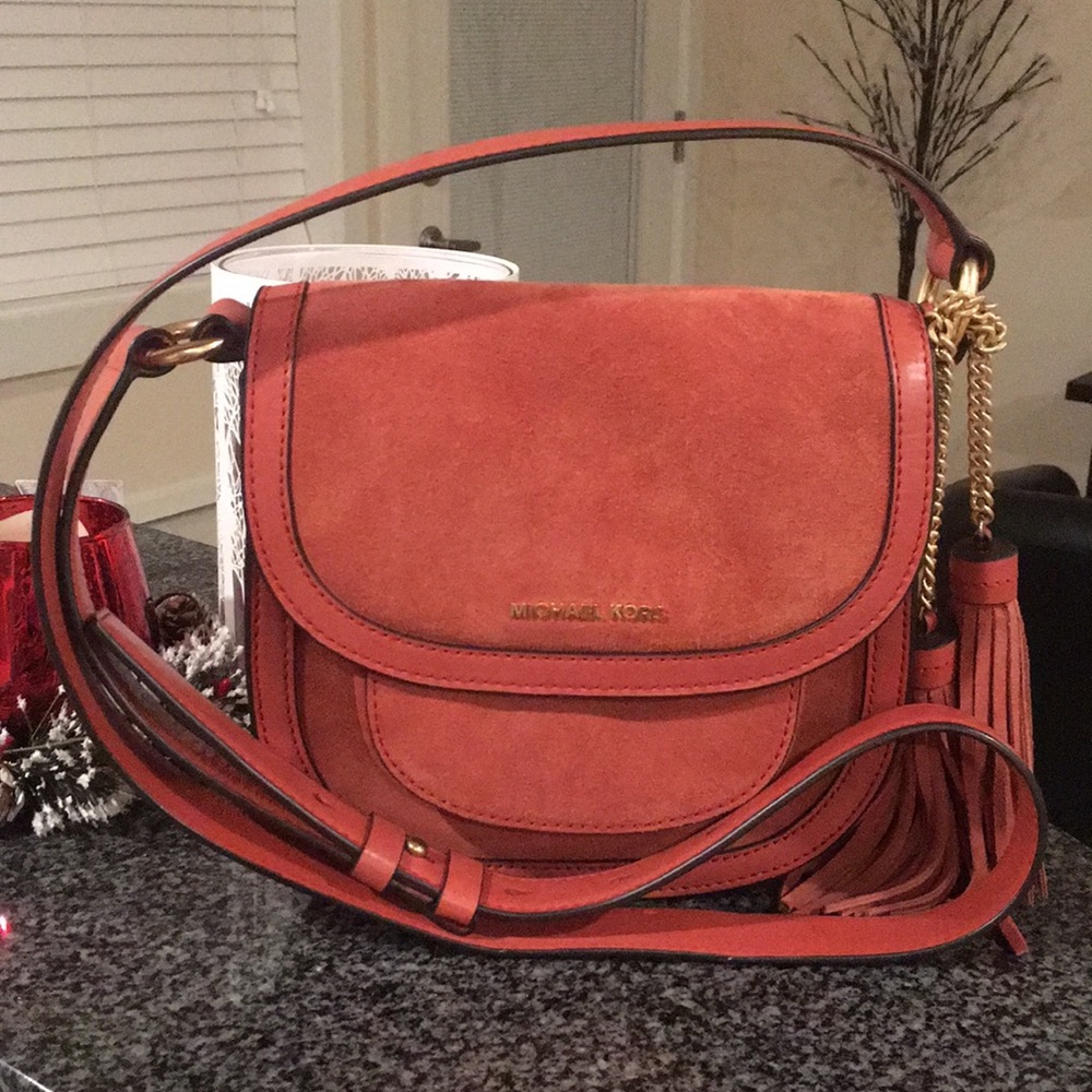 Michael Kors Dunn Leather & Suede purse